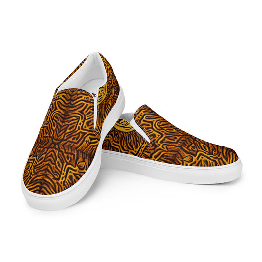 All-over African Style Print - Women’s slip-on canvas shoes - From Boss Melanin Store